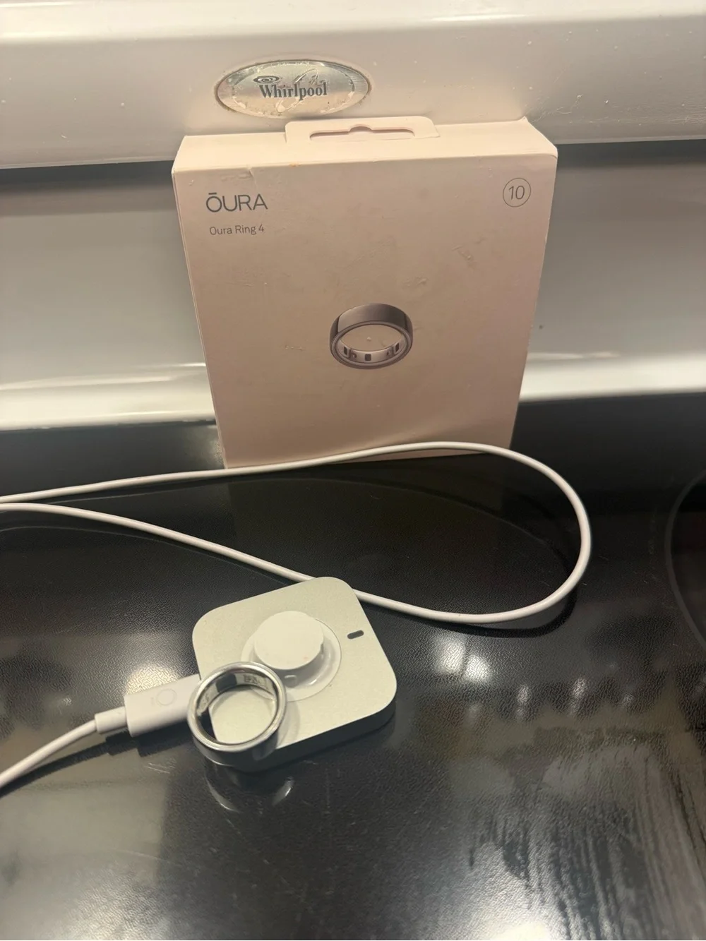 Oura Ring 4 Silver Boxed — Size 10
